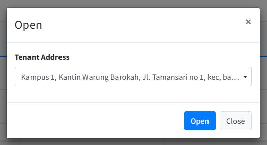 Tampilan Transaksi
